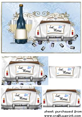 Male Civil Wedding Pyramid Card Front 2