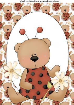 Cute Floral Ladybird Topper 2