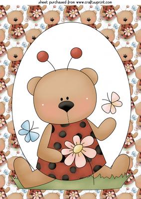 Cute Floral Ladybird Topper 3