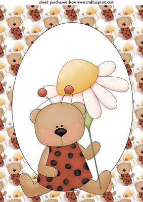 Cute Floral Ladybird Topper 4