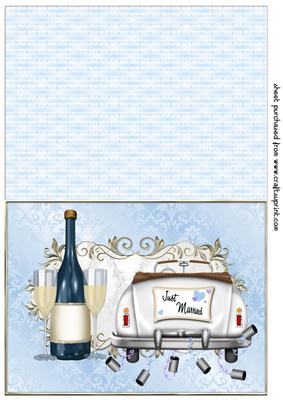 Male Civil Wedding Cut and Fold Card 4