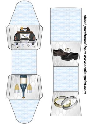 Male Civil Wedding Gift/favor Box