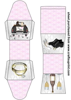 Pink Wedding Gift Box/favour Box