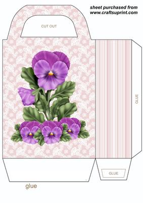 Purple Pansy Gift Bag