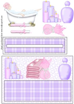 Purple Pamper Penny Slider Card Front