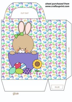 Easter Bunny in Egg Gift Bag 1