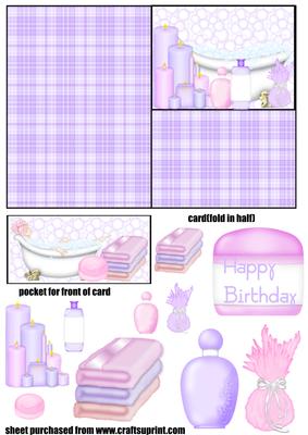 Lilac Pamper Pocket Card