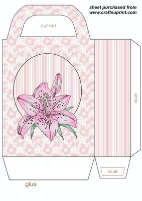 Pink Lily Gift Bag 1