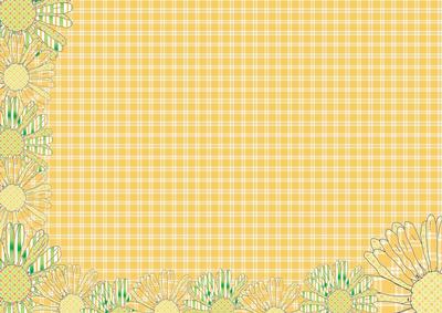 Yellow and Green Daisy Backing Sheet 1