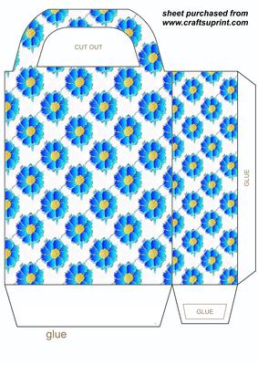 Blue Daisy Gift Bag