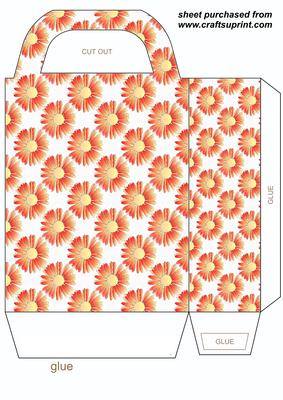 Orange/yellow Daisy Gift Bag
