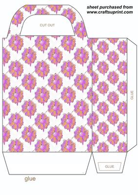 Pink Orange Daisy Gift Bag