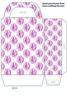 Pink/purple Daisy Gift Bag
