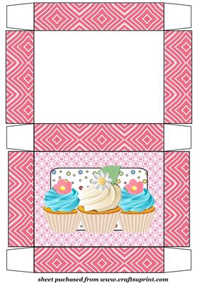 Pink Cupcake Themed Gift Box 1