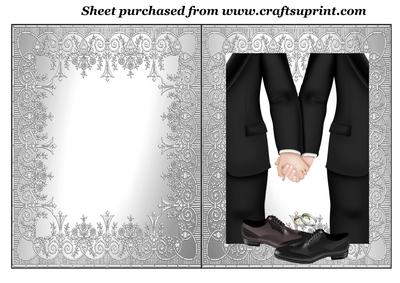 Male Civil Wedding Card