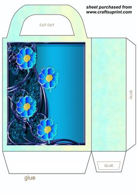 Blue Daisy Gift Bag 1