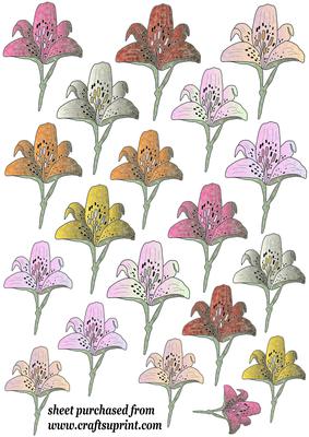 Assorted Textured Stem Lily Toppers