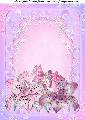 Pink and Lilac Lily Topper 1