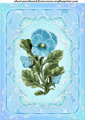Floral Pansy Topper 1