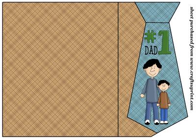 No 1 Dad Tie Card (boy)