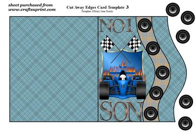 No 1 Son Racing Car Card