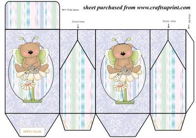 Butterfly Bear Pinch Bag 4