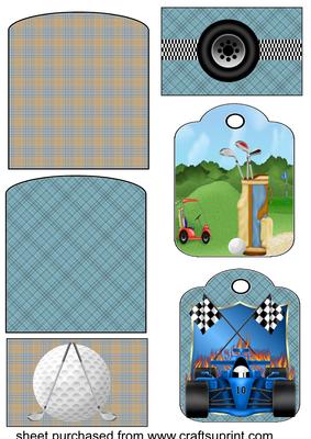 Golf and Motor Racing Pocket Toppers