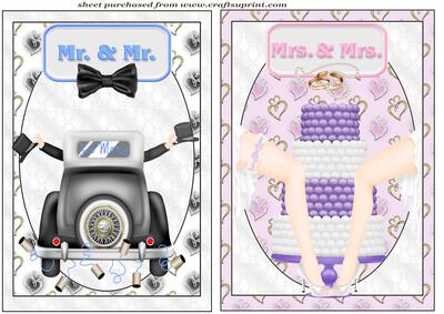 2 Civil Wedding Toppers 2