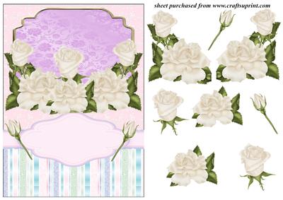 White Rose Card Front