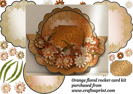 Orange Floral Rocker Mini Kit
