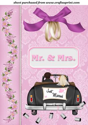 Mr and Mrs Wedding Topper 1