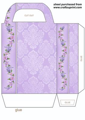 Lilac Floral Gift Bag