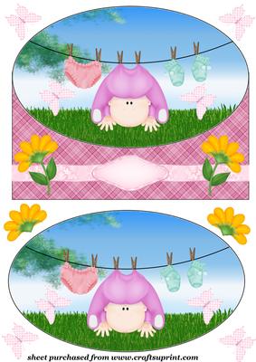 Baby Girl Card Front