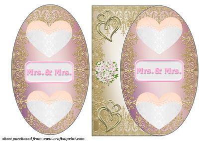 Female Civil Wedding Card Front