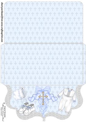 Boys Christening Clutch Money Wallet