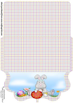 Easter Bunny Clutch Money/voucher Wallet 1