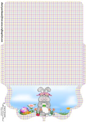 Easter Bunny Clutch Money/voucher Wallet 2