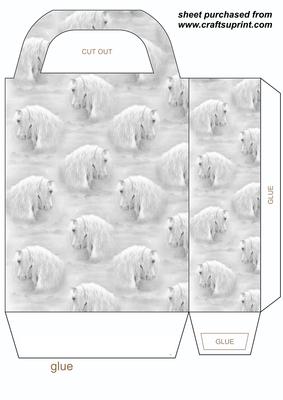 Beautiful Horse Heads Gift Bag 6