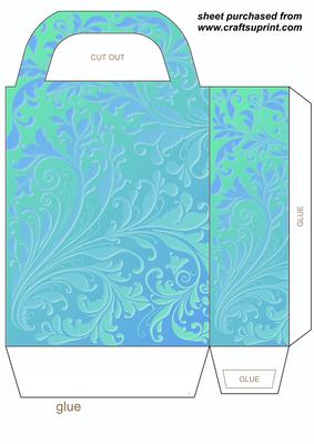 Floral Swirl Gift Bag 6