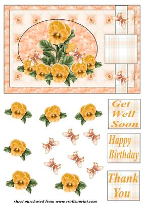 Orange Pansy Topper(n)