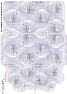 Horse Heads Clutch Bag Money/voucher Wallet 1