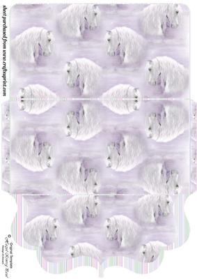 Horse Heads Clutch Bag Money/voucher Wallet 2