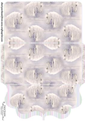 Horse Heads Clutch Bag Money/voucher Wallet 3