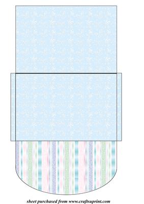 Blue Butterfly Money Voucher Wallet