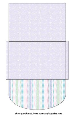 Lilac Butterfly Money/voucher Wallet