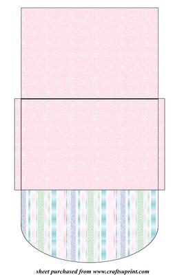 Pink Butterfly Money/voucher Wallet