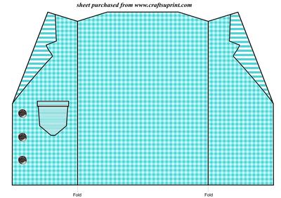 Blue Beach Days Jacket Shaped Card 5