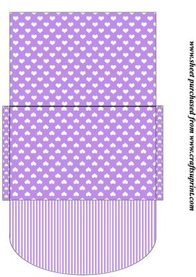 Lilac and White Money/voucher Wallet 4