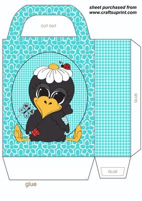 Cute Crow Gift Bag 4