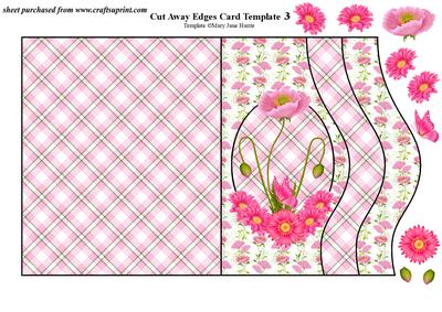 Pink Floral Card 1